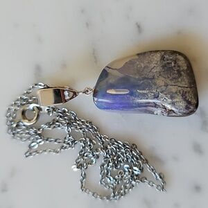 Boulder Opal Pendant Necklace